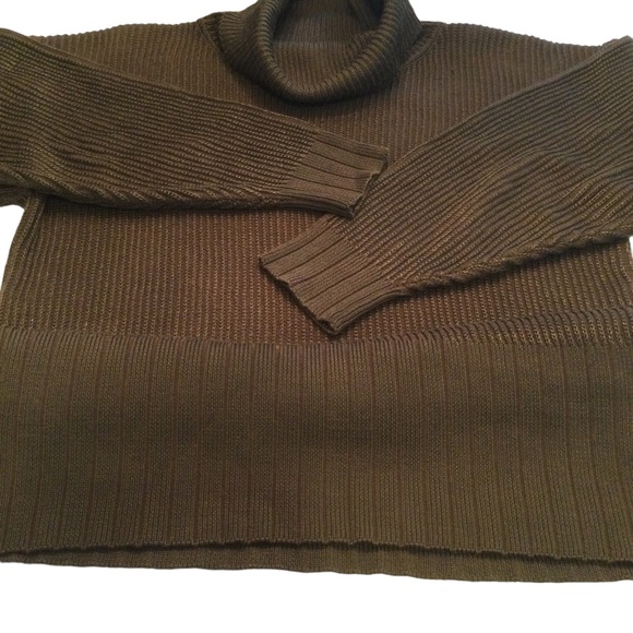 Vintage Fia Italia Hand Loomed Turtleneck Ribbed Sweater Size Small - Picture 7 of 11